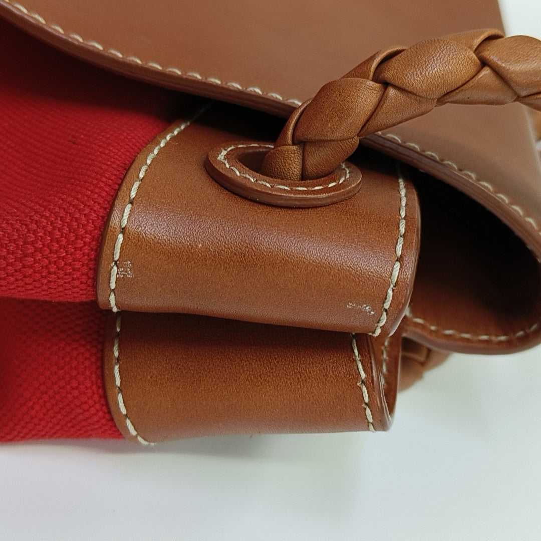 Canvas Shoulder Bag Red