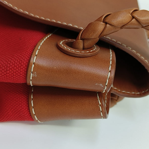 Canvas Shoulder Bag Red