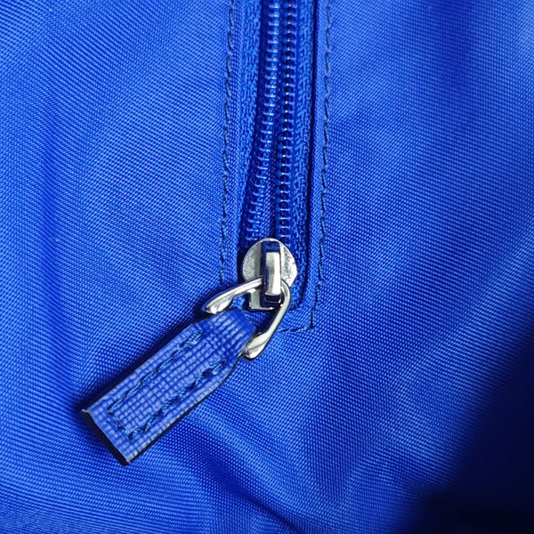 Coated Canvas Backpack Blue