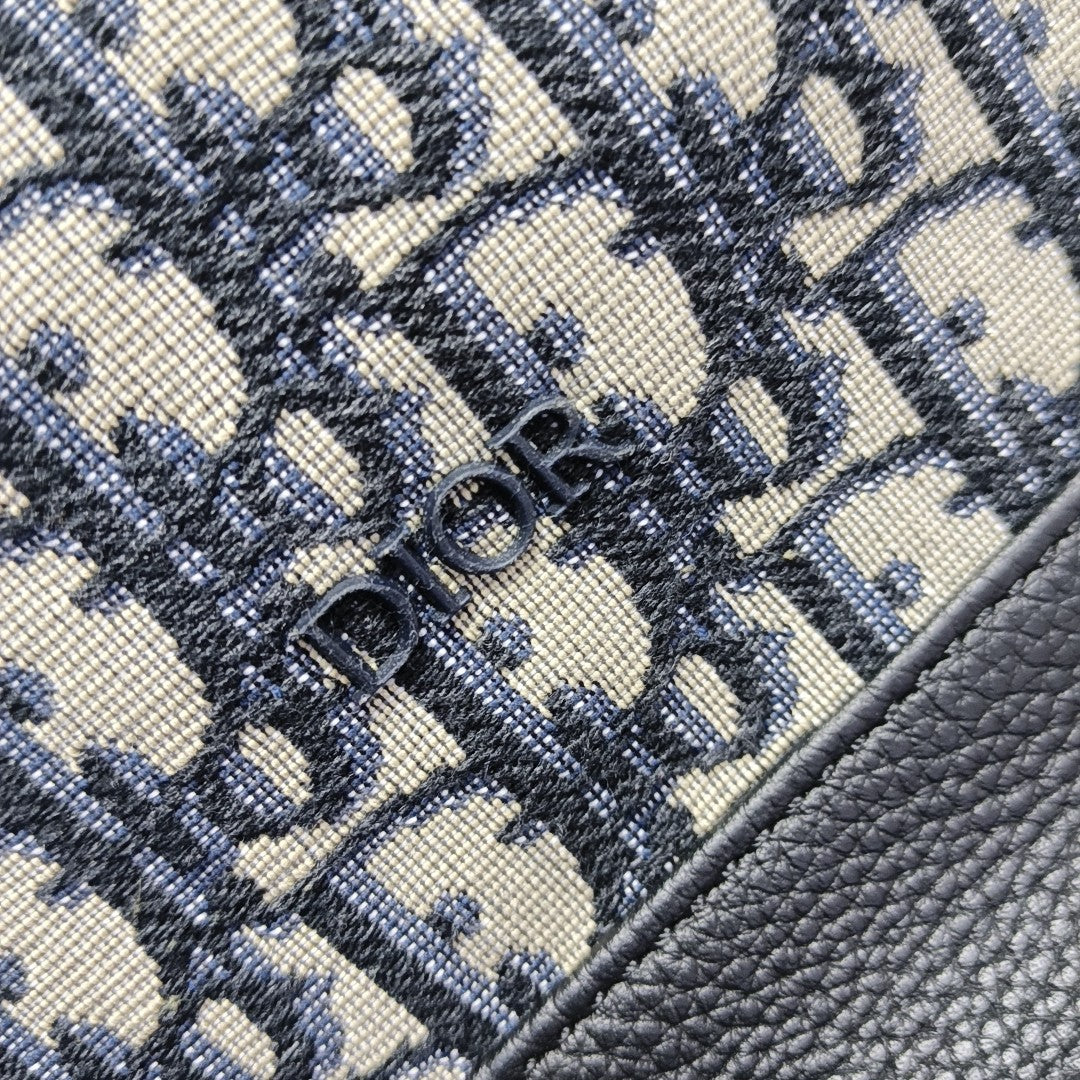 Embroidered Canvas Oblique Canvas Beige
