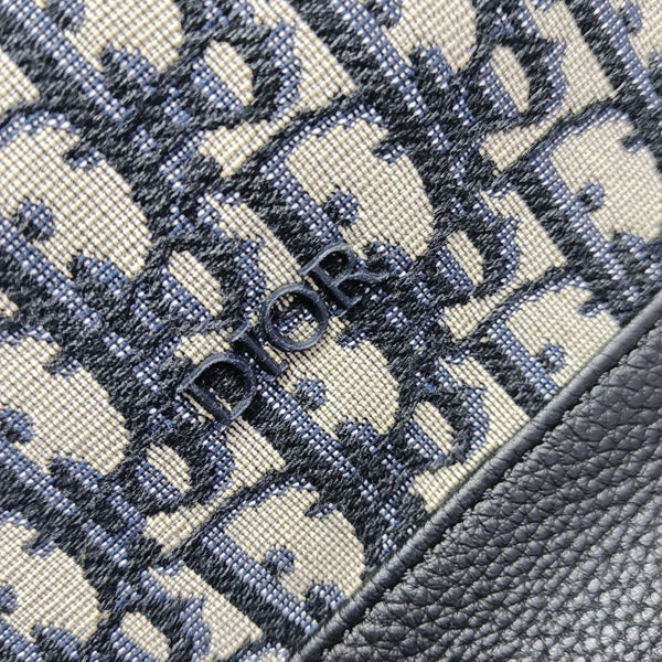 Embroidered Canvas Oblique Canvas Beige