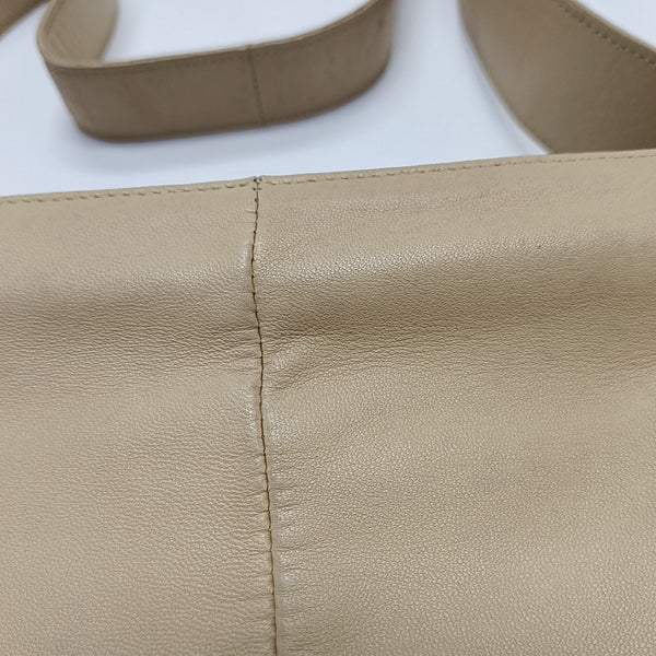 Lambskin Shoulder Bag Beige