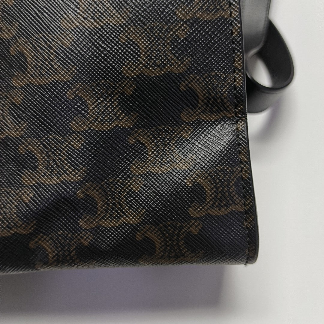 CABAS CELINE Small Coated Canvas Black