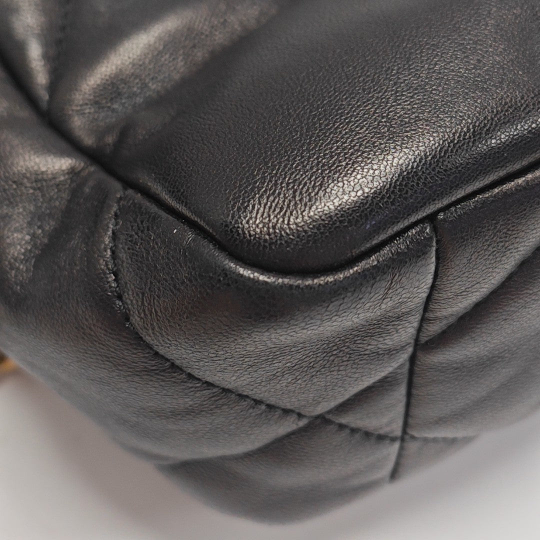 CHANEL 19 Small Quilted Lambskin Black