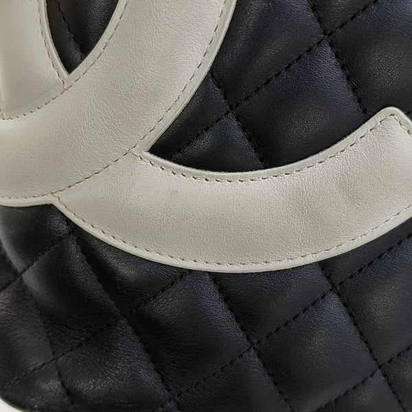 CAMBON Medium Quilted Calfskin Black