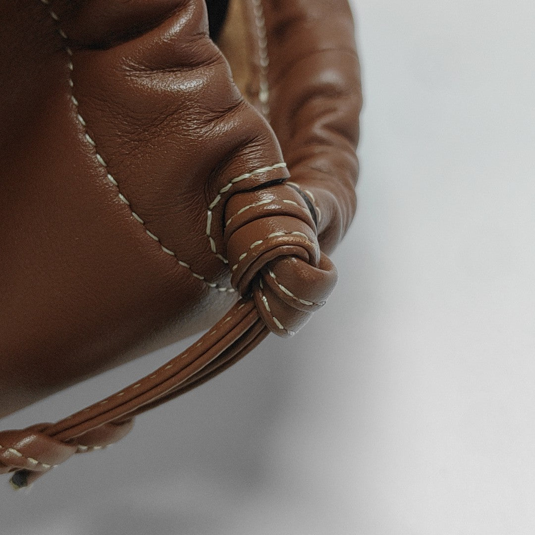 CABAS TRIOMPHE Small Quilted Calfskin Brown