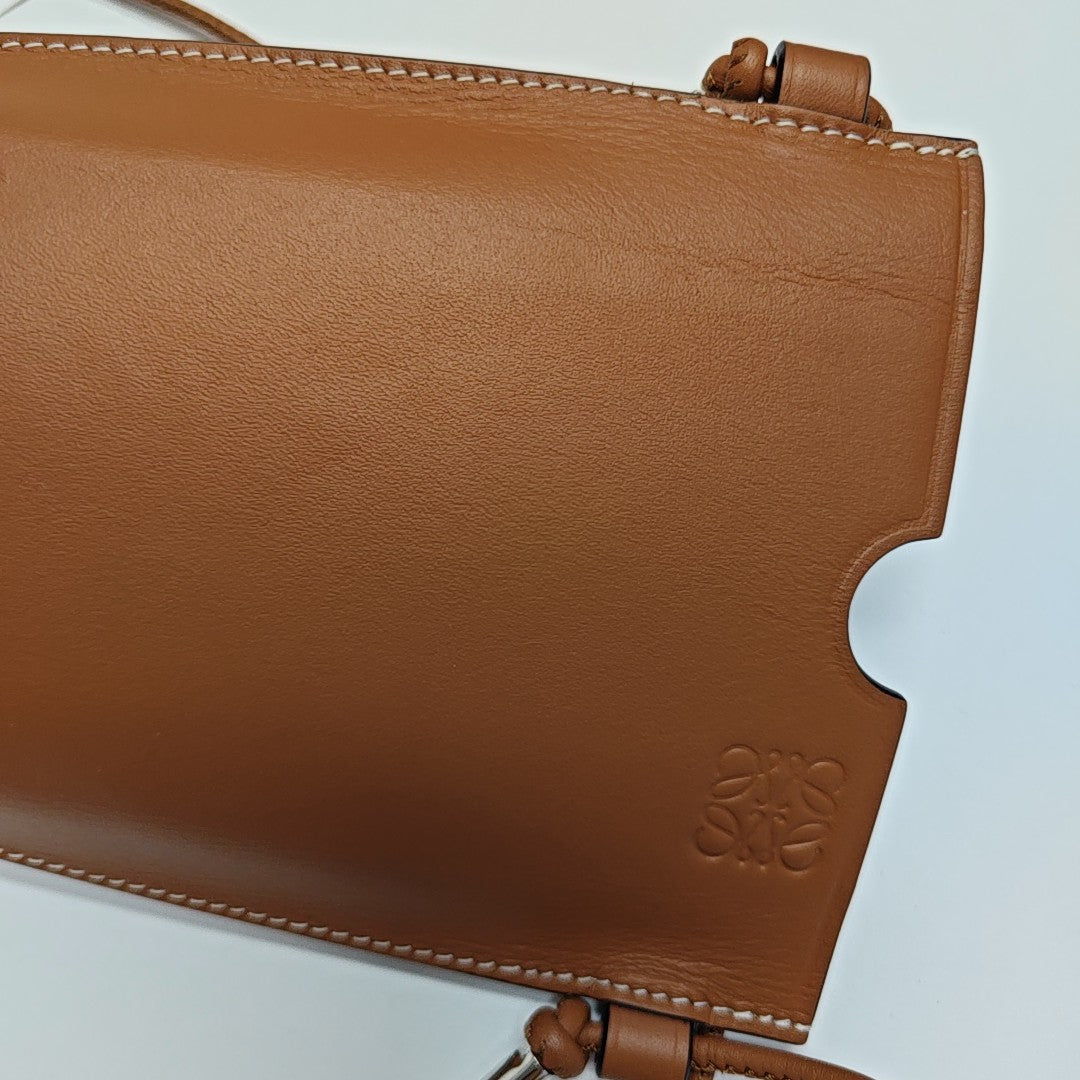 Calfskin Shoulder Bag Brown
