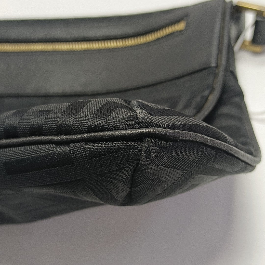 Canvas Top Handle Bag Black
