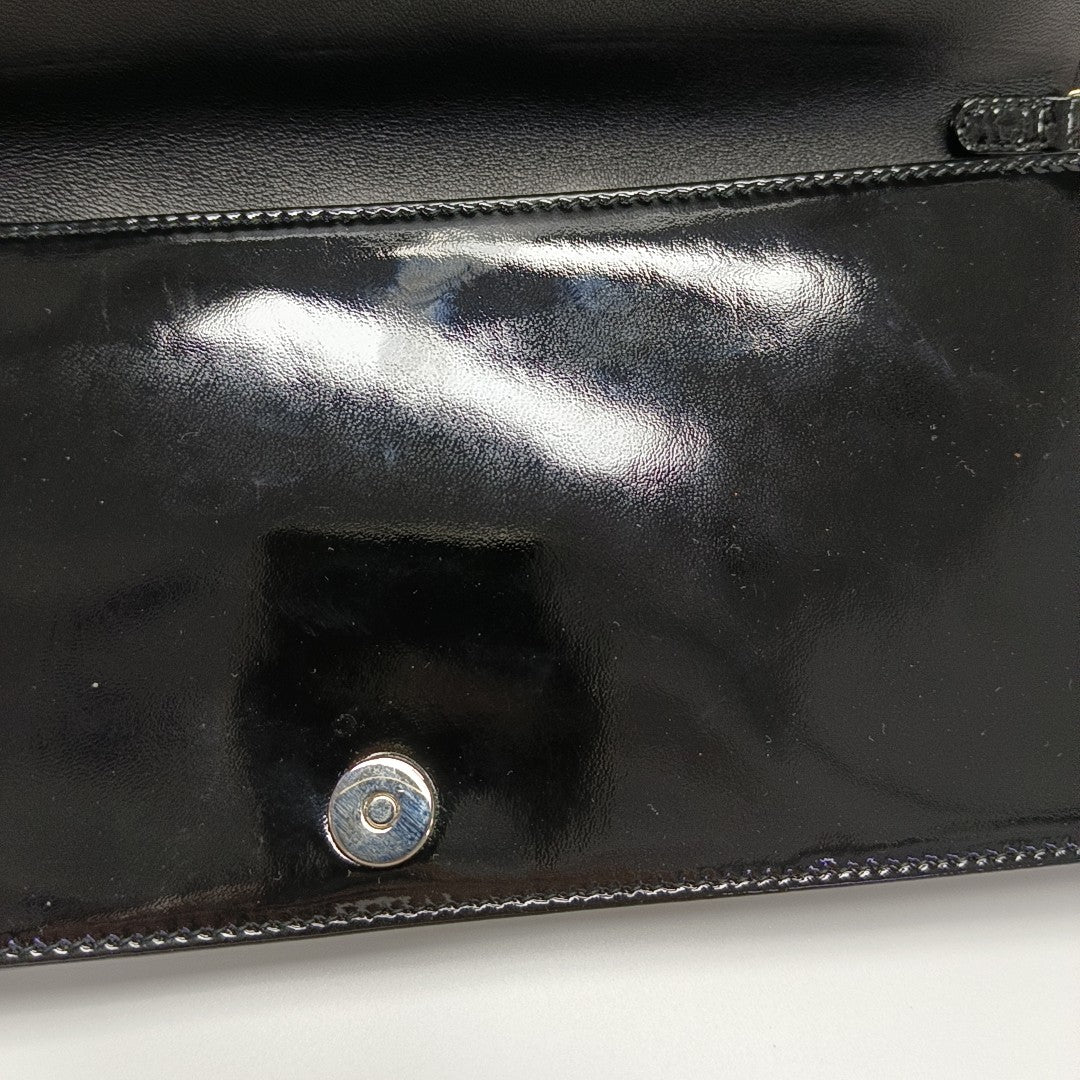Lady Dior Medium Cannage Patent Leather Black
