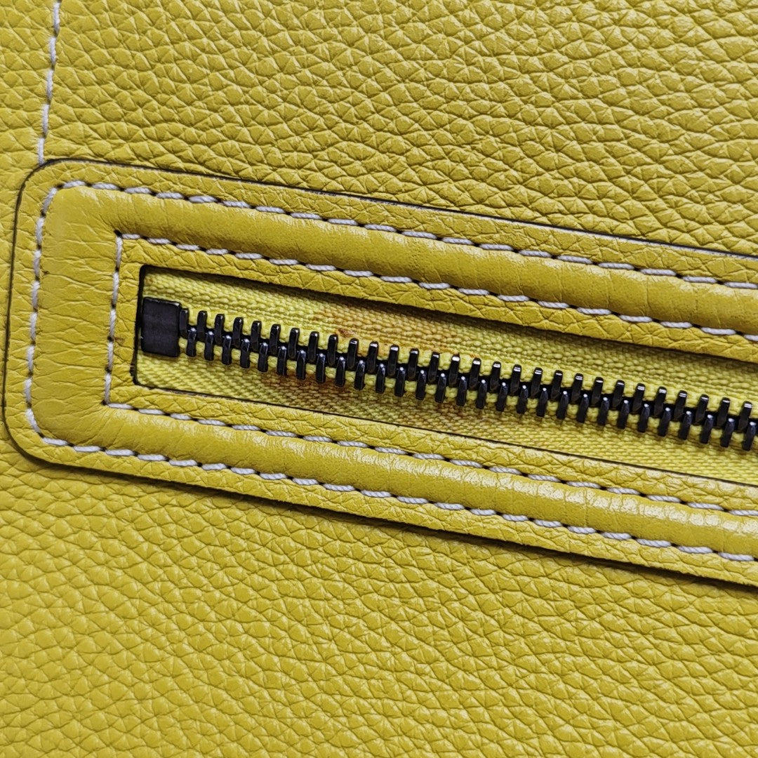 LUGGAGE Mini Calfskin Yellow
