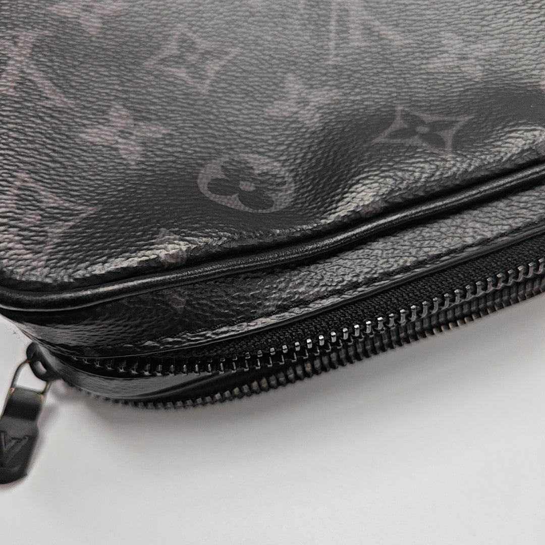ALPHA Nano Monogram Coated Canvas Black