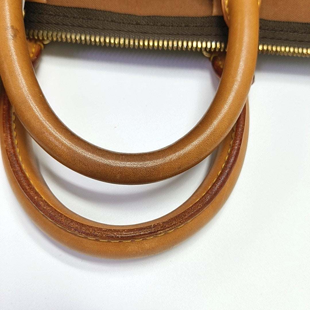 KEEPALL 45 Monogram Coated Canvas Brown