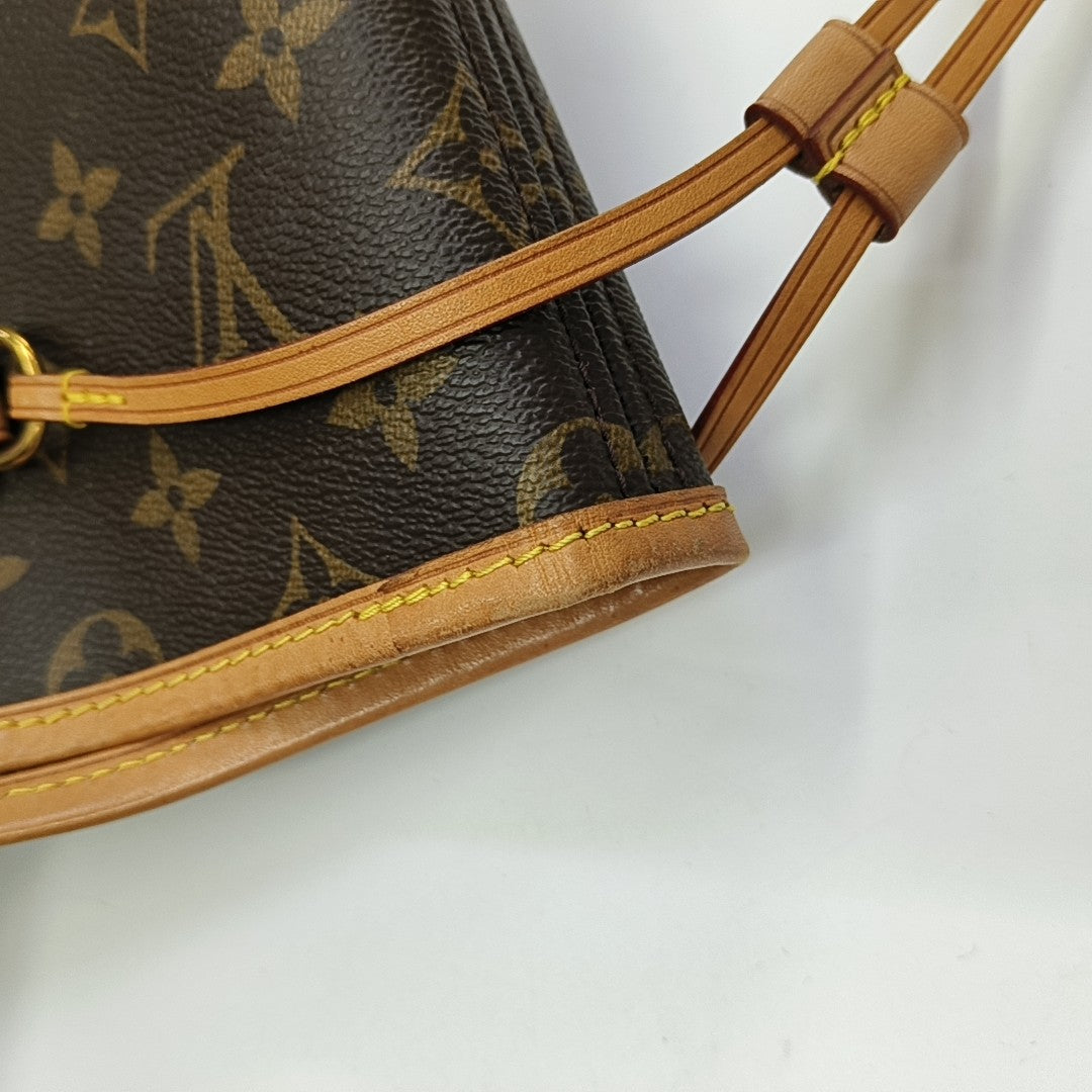 NEVERFULL GM Monogram Coated Canvas Brown