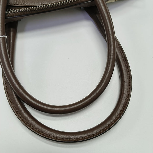 Monogram Canvas Top Handle Bag Brown