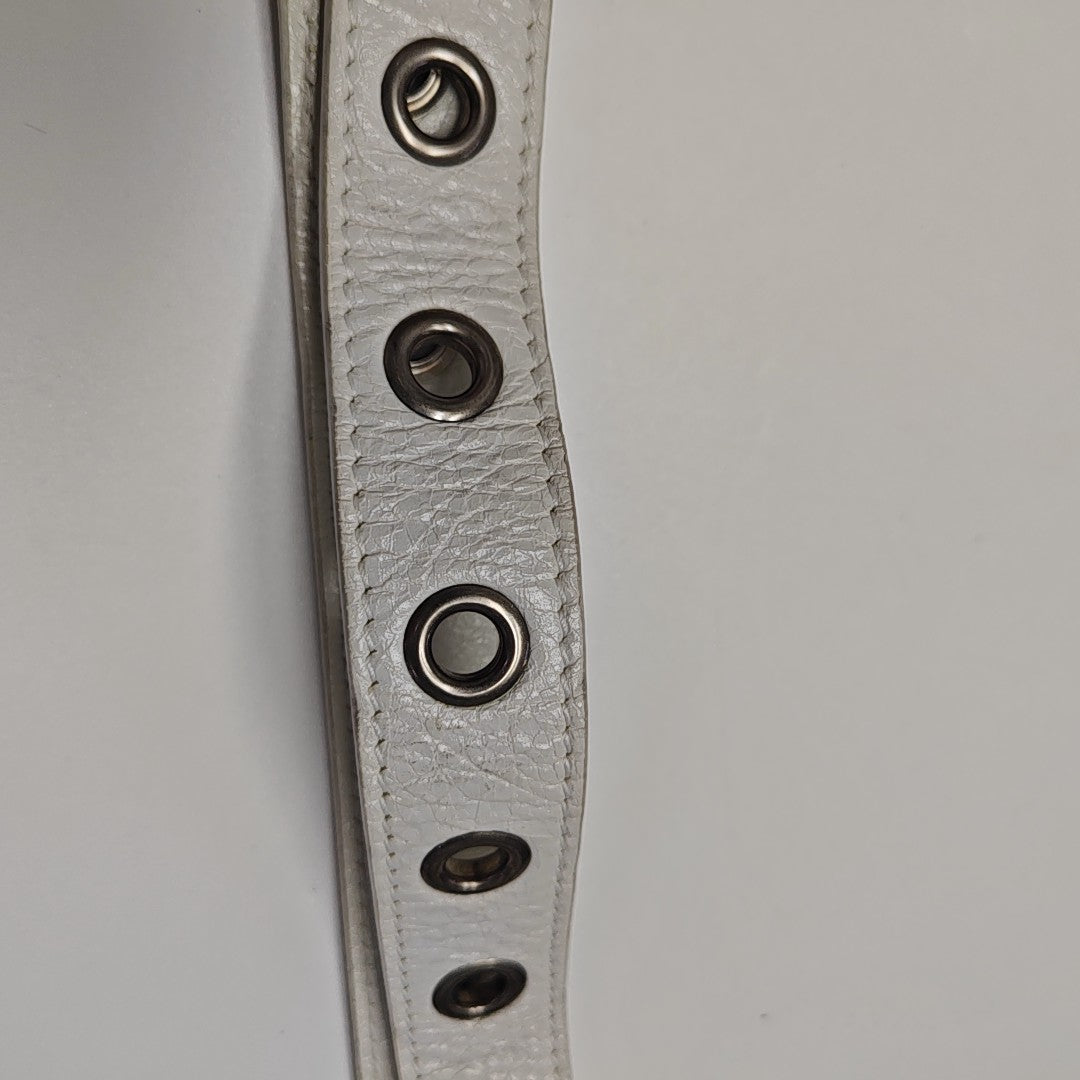 Le Cagole Small Lambskin White