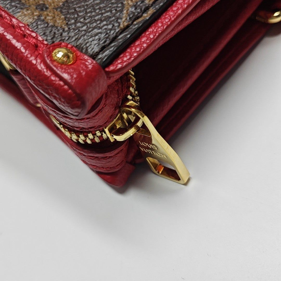 POPINCOURT PM Monogram Coated Canvas Brown