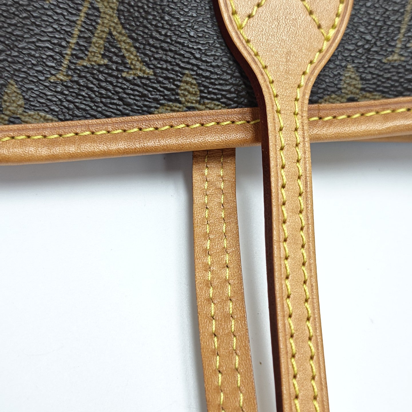NEVERFULL MM Monogram Coated Canvas Brown