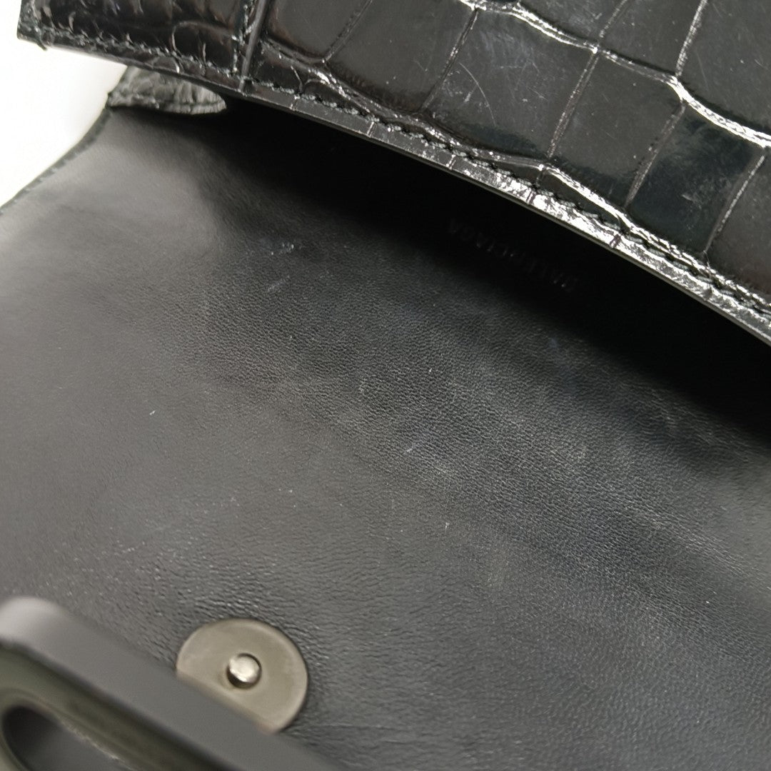 Hourglass Small Calfskin Black