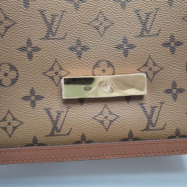 DAUPHINE MM Monogram Coated Canvas Brown