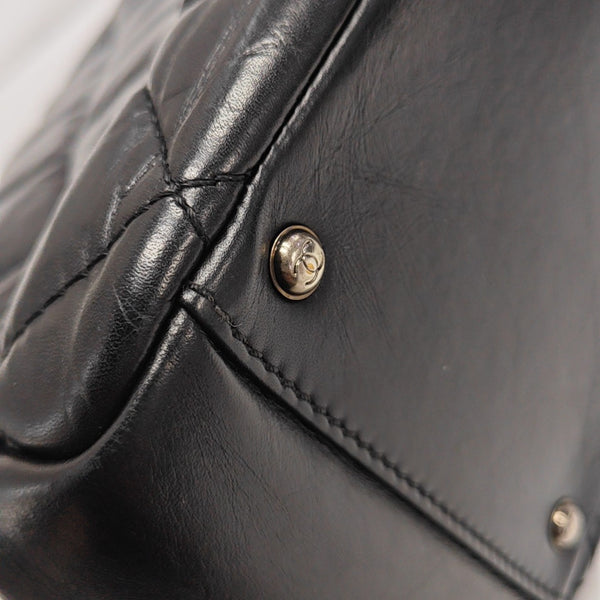 Quilted Calfskin Tote Bag Black