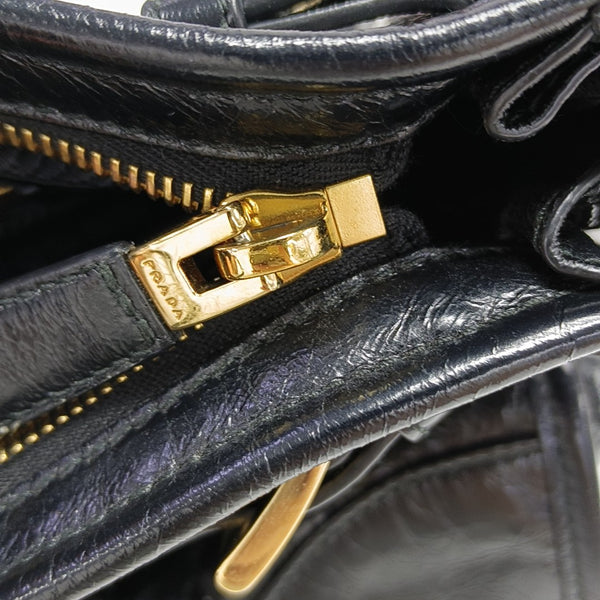 Quilted Calfskin Shoulder Bag Large Black