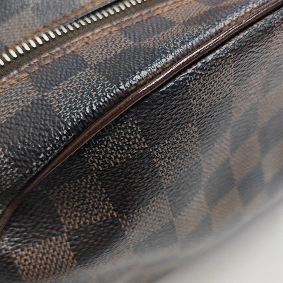 Damier Ebene Coated Canvas Shoulder Bag 25 Brown