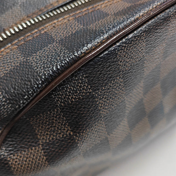 Damier Ebene Coated Canvas Shoulder Bag 25 Brown