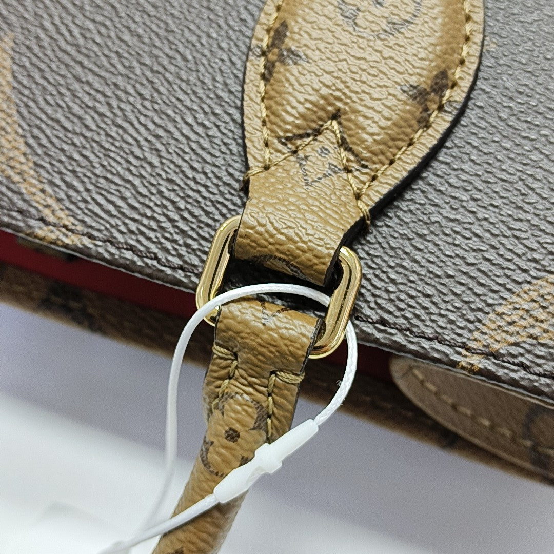 ONTHEGO PM Monogram Coated Canvas Brown
