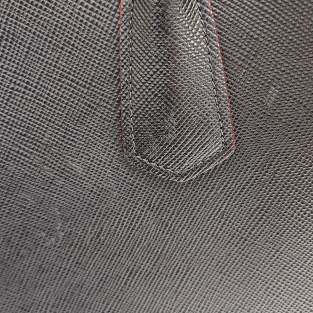 Double Saffiano Calfskin Black