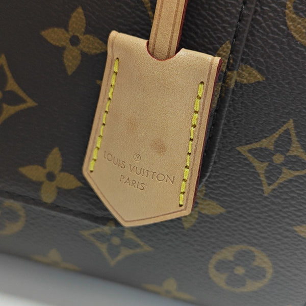 CLUNY MM Monogram Coated Canvas Brown
