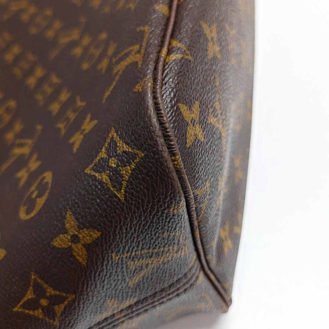 NEVERFULL MM Monogram Coated Canvas Brown