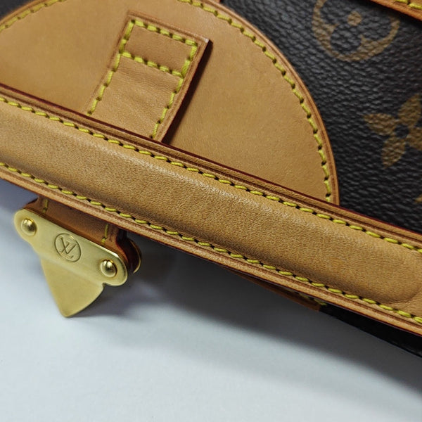 DUFFLE Monogram Coated Canvas Brown