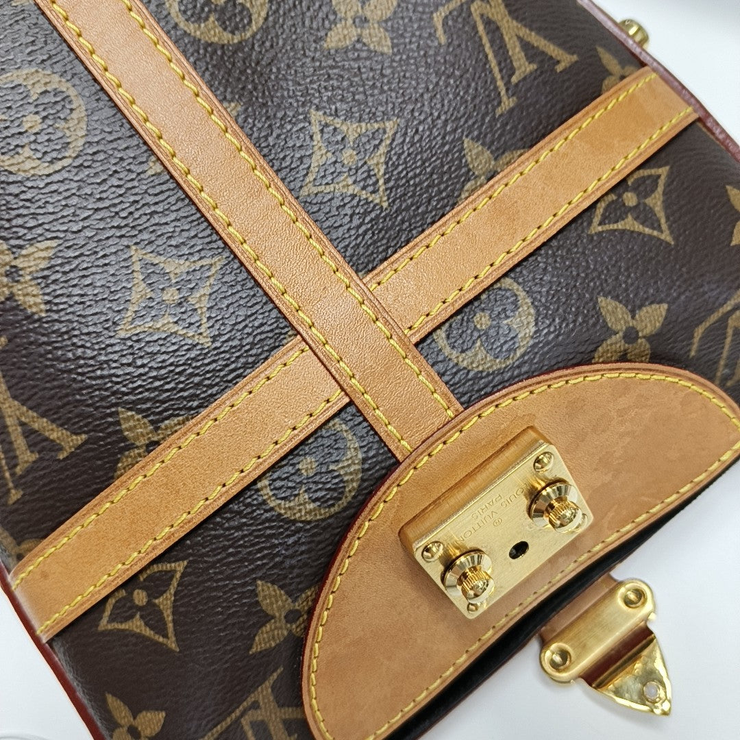 DUFFLE Monogram Coated Canvas Brown