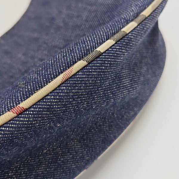 Denim Top Handle Bag Blue
