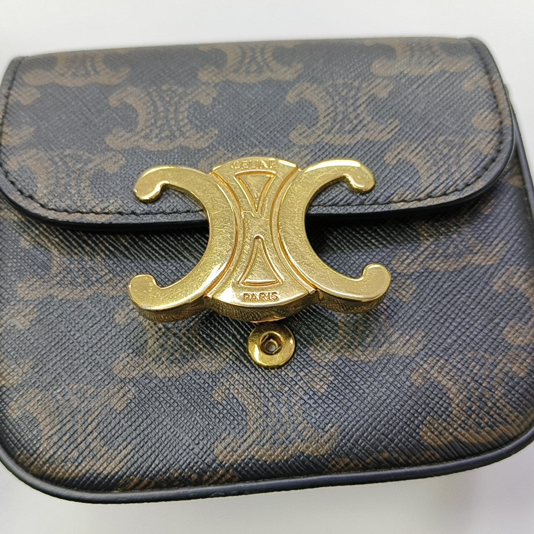 TRIOMPHE Mini Coated Canvas Black