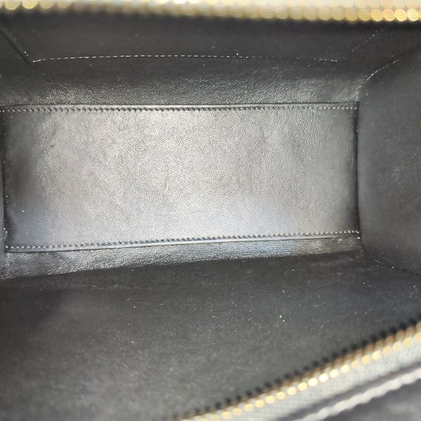 LUGGAGE Mini Quilted Calfskin Black
