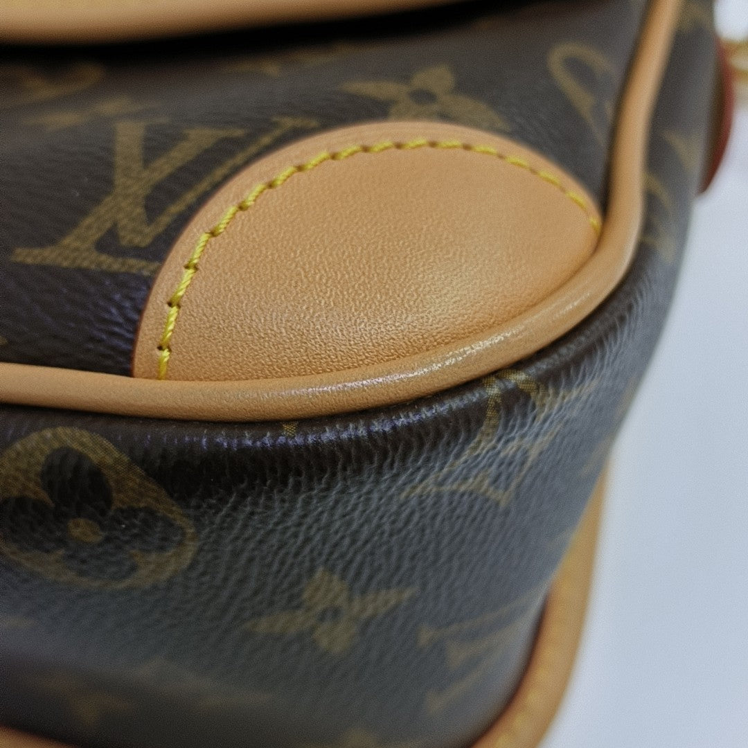 DIANE Monogram Coated Canvas Brown