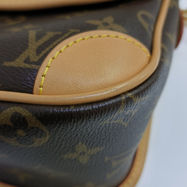 DIANE Monogram Coated Canvas Brown
