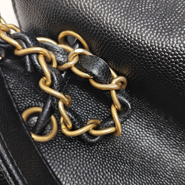 DEAUVILLE Grained Calfskin Black