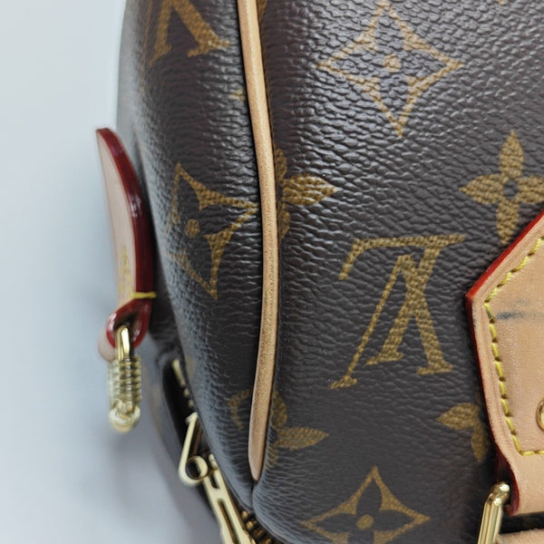 SPEEDY 20 Monogram Coated Canvas Brown