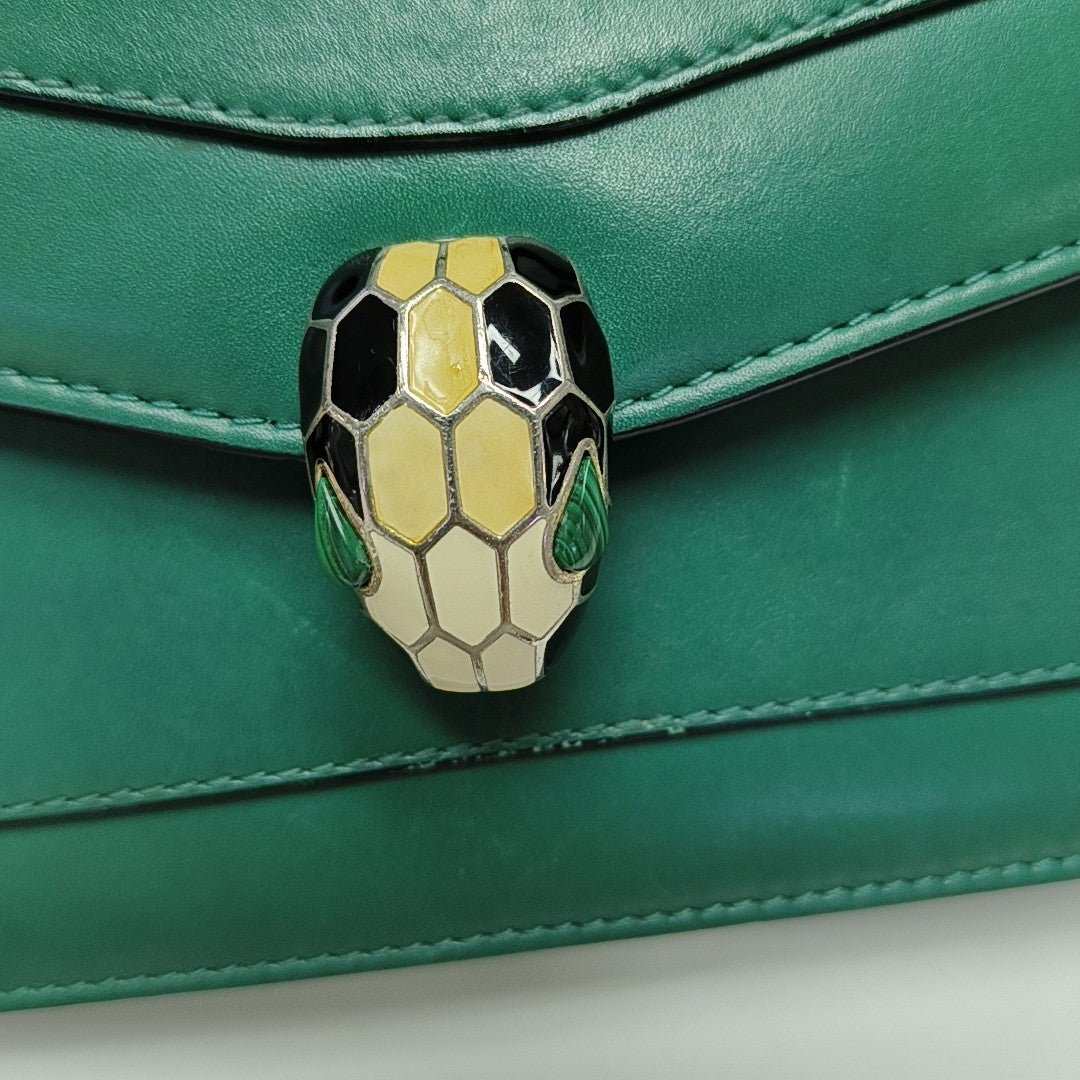 SERPENTI FOREVER Small Calfskin Green