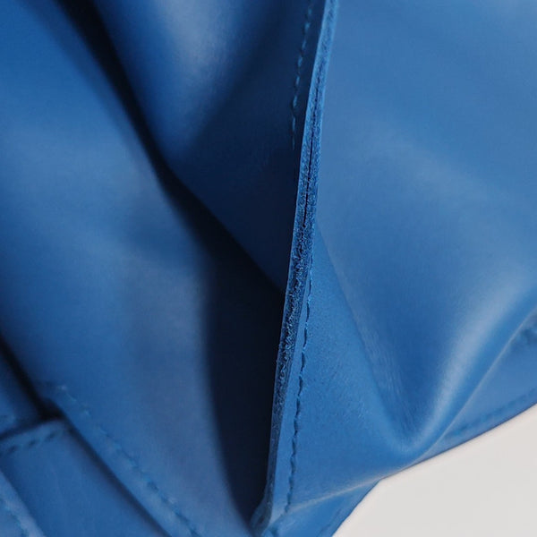 Calfskin Shoulder Bag Blue