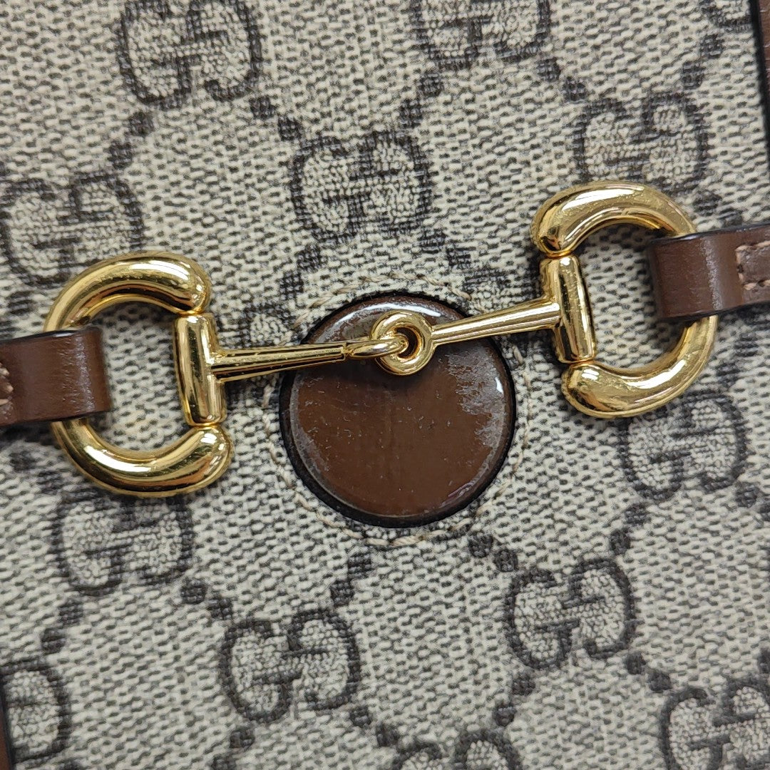 Horsebit 1955 Mini Coated Canvas Beige