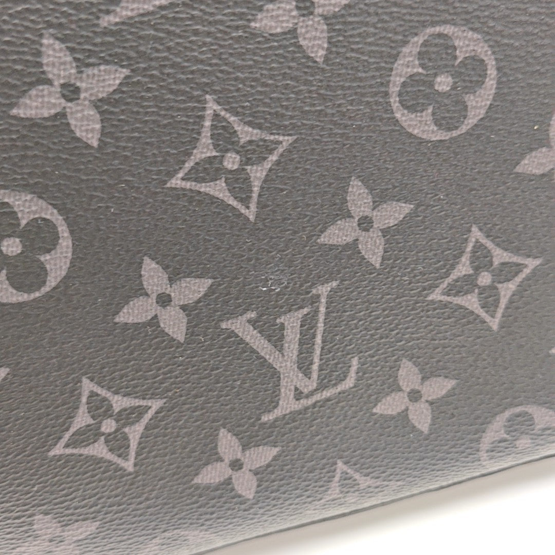 TRIO Monogram Coated Canvas Gray