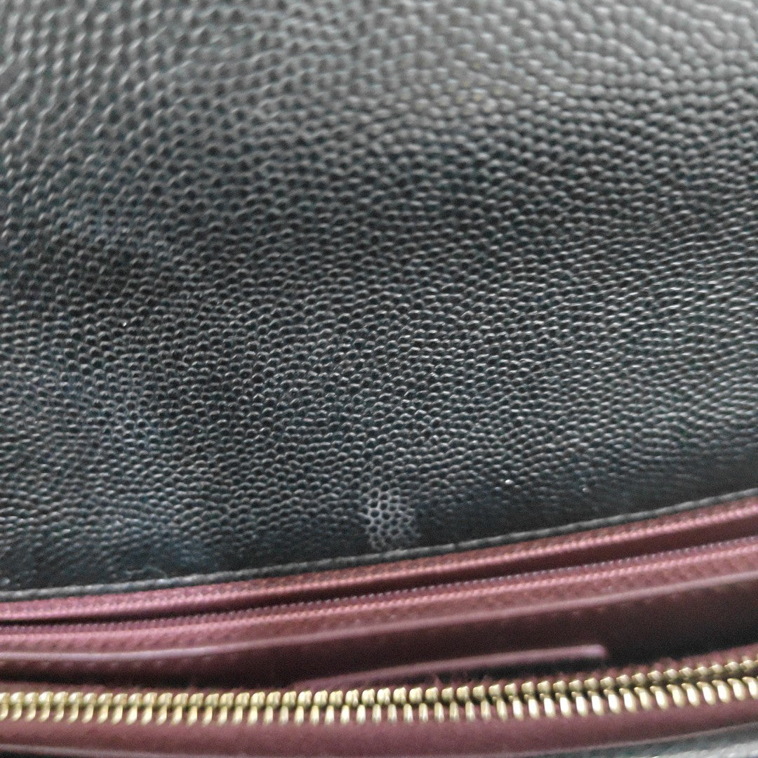 COCO HANDLE Medium Quilted Grained Calfskin Black