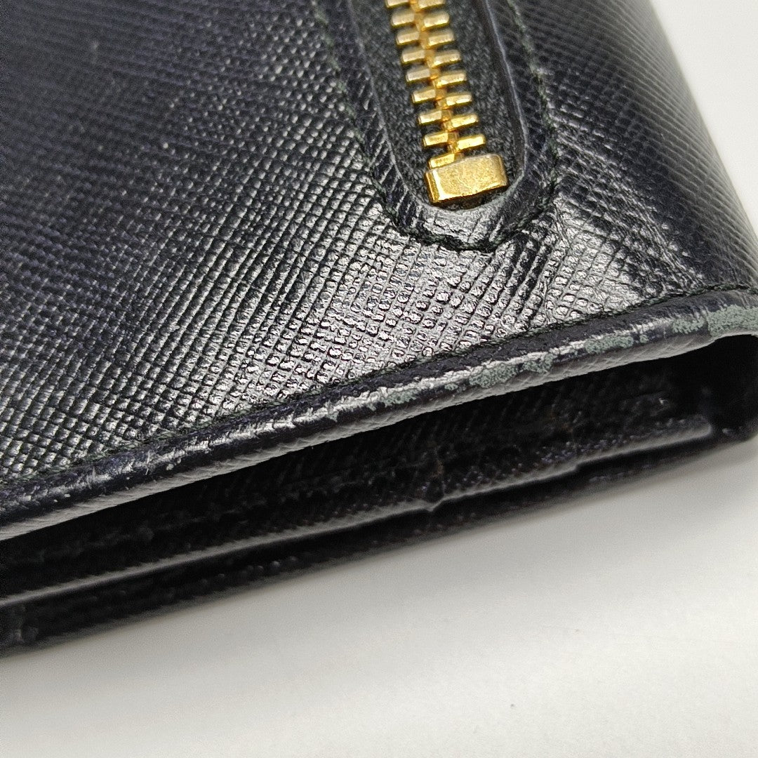 Saffiano Calfskin Wallet Black