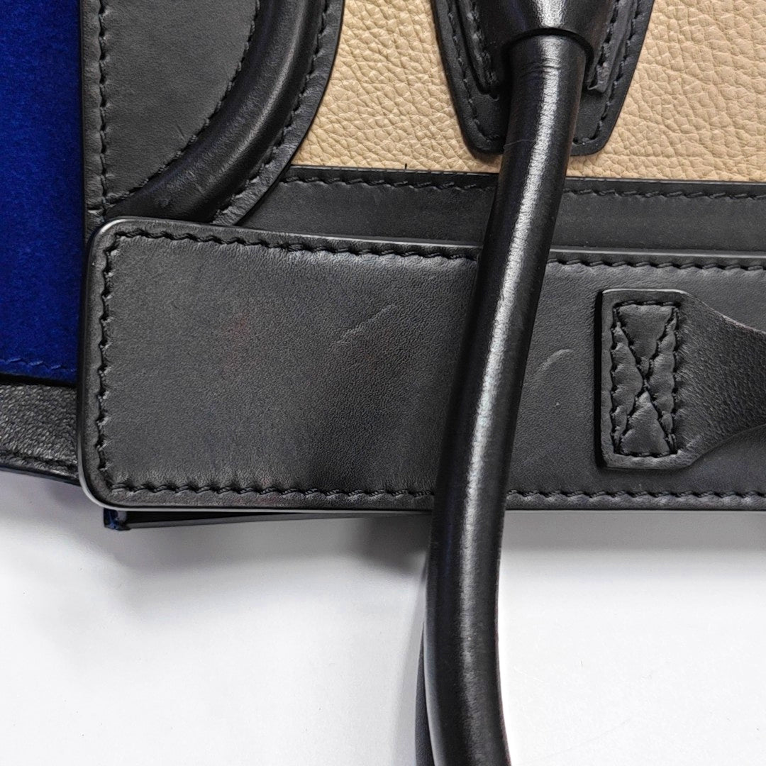 Authenticated pre-owned  LUGGAGE Micro Calfskin Multicolor - Tote Bag at Looply