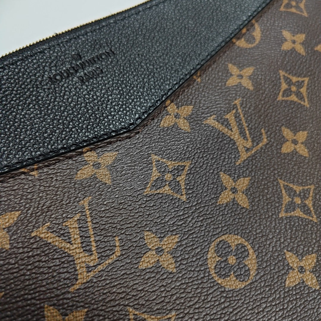 DAILY Monogram Coated Canvas Brown