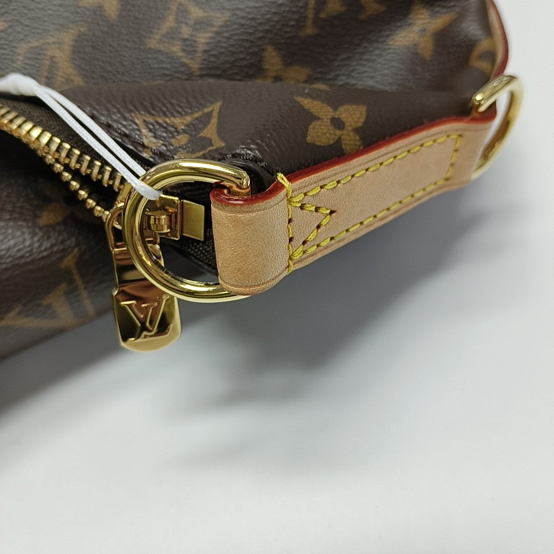 Monogram Coated Canvas Shoulder Bag Brown