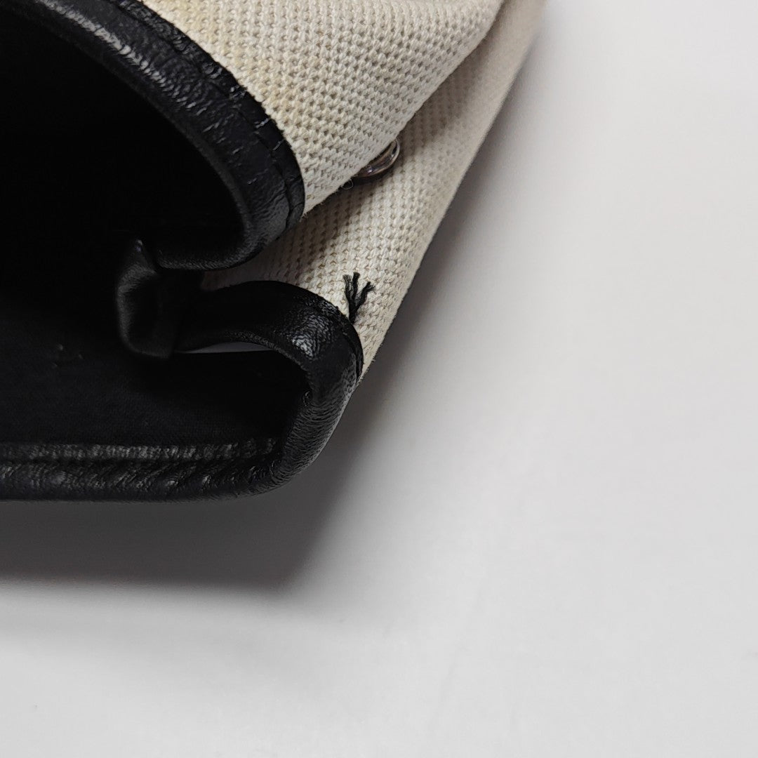 Navy Mini Canvas White